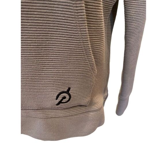 Peloton Women's Gray Ribbed Side Zip Hoodie Size S Long Sleeve - Picture 5 of 13